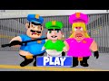 BRUNO'S FAMILY PRISON RUN! Obby roblox Gameplay Walkthrough No Death 4K #roblox #scaryobby #vr 