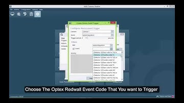 Integrate Optex IP Detectors with AXIS Camera Station VMS