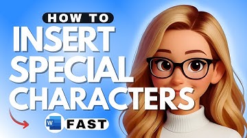 How to Insert Special Characters in Microsoft Word - 2025