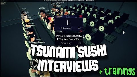 TROLLING AT TSUNAMI SUSHI INTERVIEWS / TRAININGS- ROBLOX TROLLING