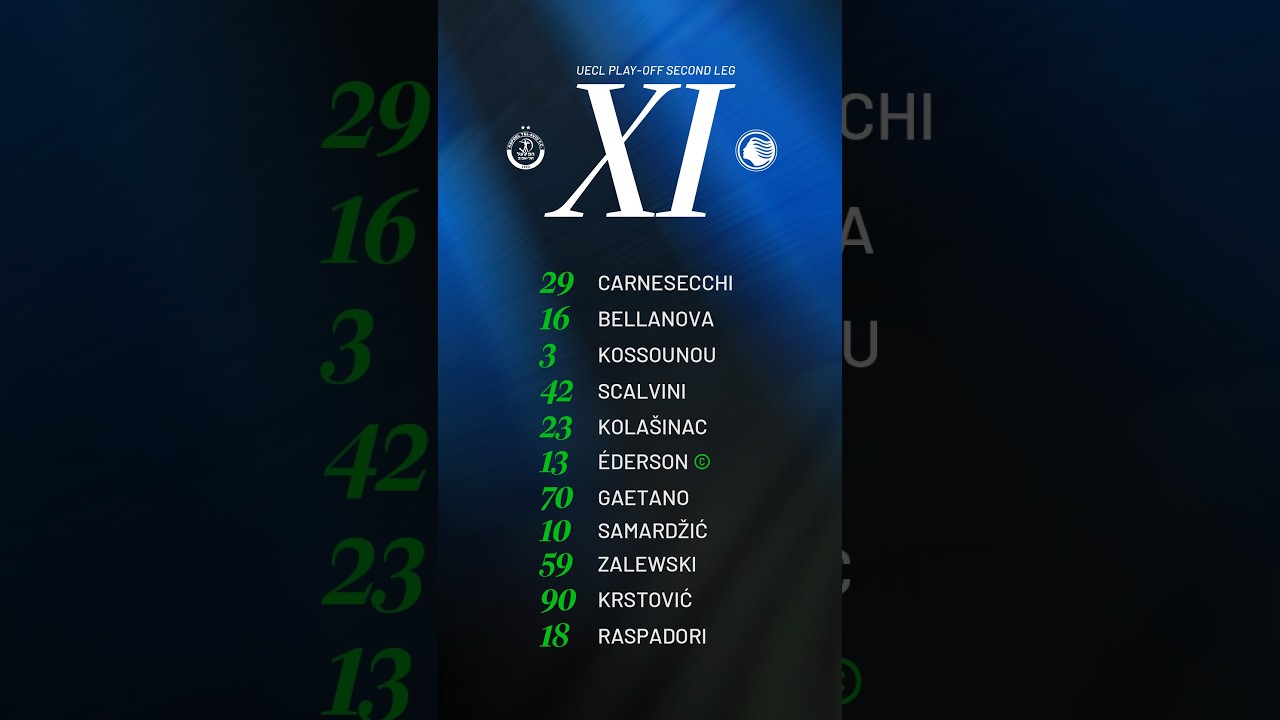 Hapoel Tel Aviv-Atalanta | Our Starting XI | 2026/27 UECL play-off 2nd leg