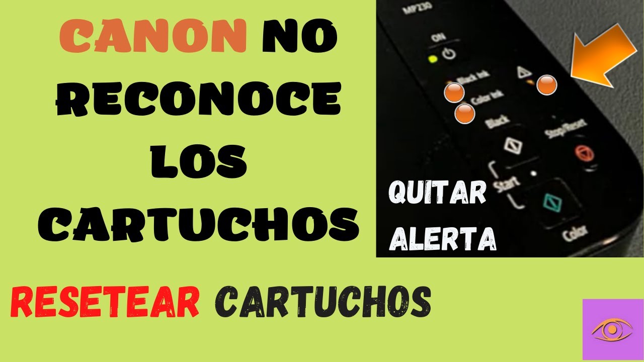 mi impresora no reconoce el cartucho de color (2022)🖨️la tinta de  color,negro se ha agotado, error - YouTube