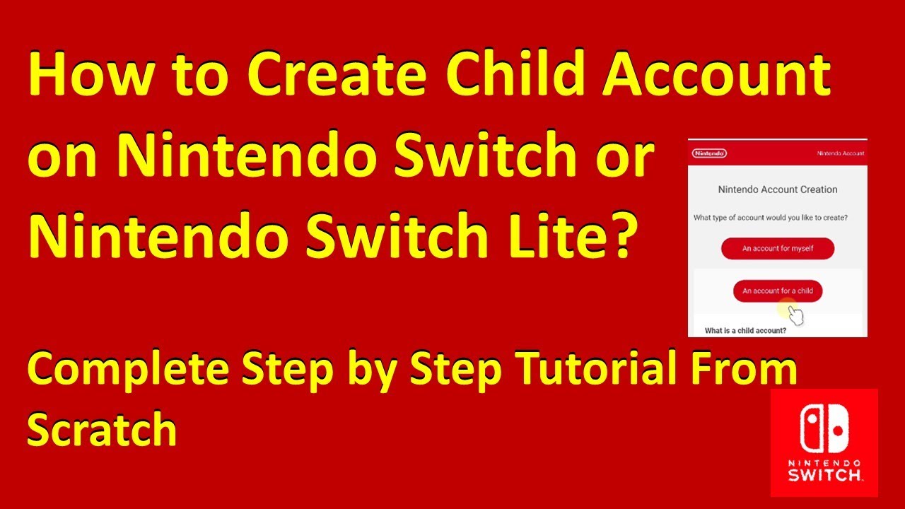 How to Create a Nintendo Account For Your Kids - Play Nintendo