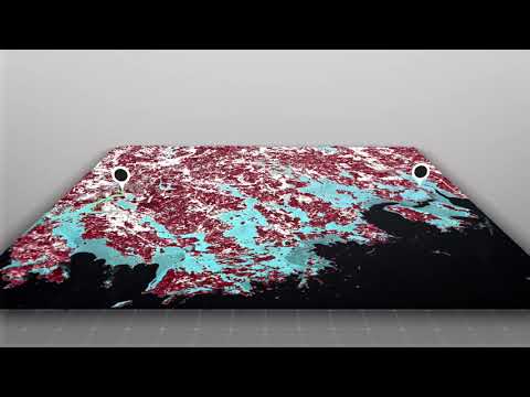 Height map + Sentinel-2 images + GPS track animation Adobe After effects