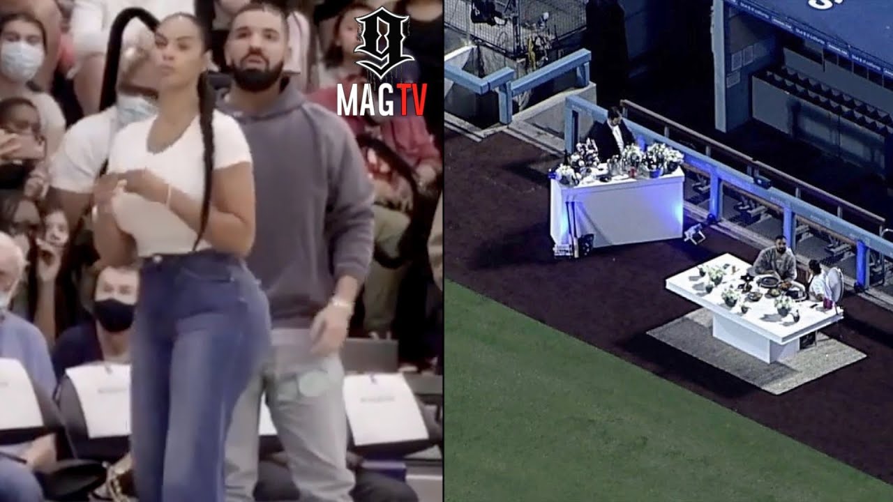 Drake rents out Dodger Stadium for date with model Johanna Leia