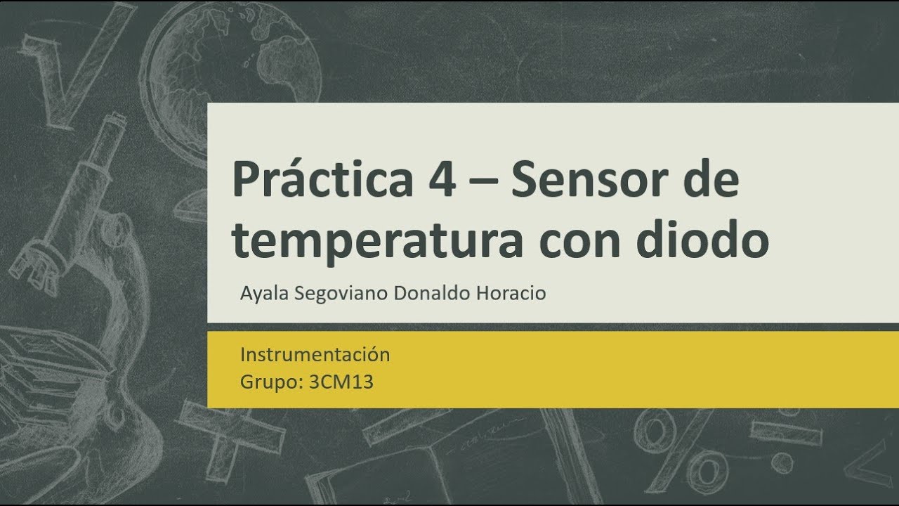 Práctica 4 - Sensor de temperatura con diodo - YouTube