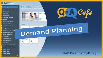 Q&A Café: Demand Planning in SAP Business ByDesign