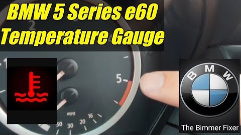 BMW 5 series e60 temperature gauge in rev counter pre LCI