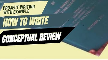 Conceptual Review with example #HowToWriteConceptualReview