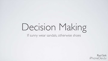 3 Lecture - Decision Making in Objective-C for iOS 7 Apps