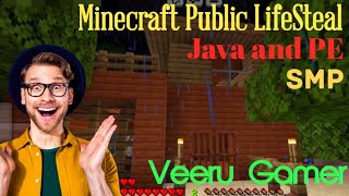 Minecraft Public LifeSteal SMP (Java and PE)(Veeru Gamer)(part 2)@VeeruGamerIsCool