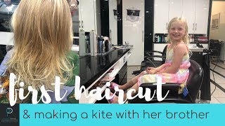 First Hair Cut At 4 Years Old - Making A Kite