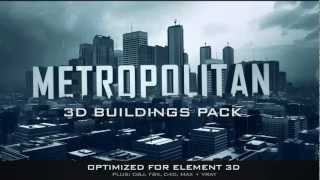 3D Model Pack "Metropolitan" over 100 buildings, skyscrapers, and highrises - Video Copilot