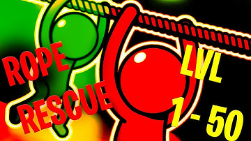 Rope Rescue - Level 1- 50 Walkthrough (Gameplay) 🔥🔥🔥🔥 gaming