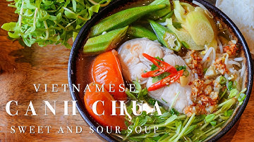 Recept voor Vietnamese zoetzure soep (Canh Chua)