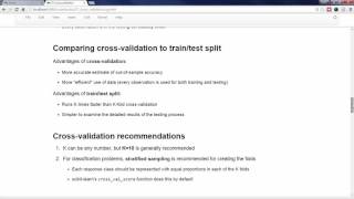 Selecting the best model in scikit learn using cross validation