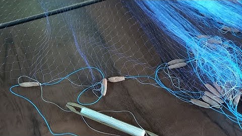 Gill Net Making मिट्टी लगाना सीखे जाल में