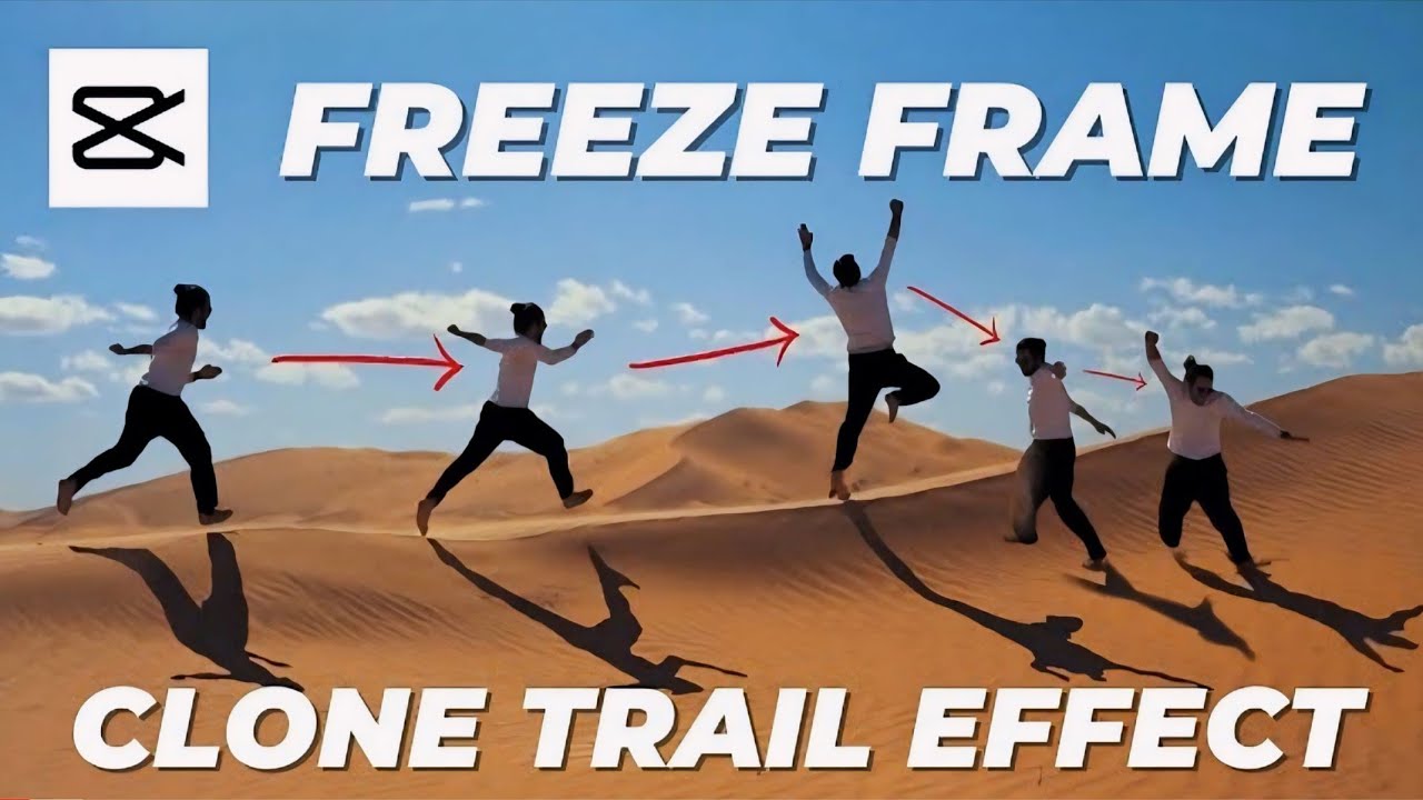 Freeze Frame Clone Trail Effect in CAPCUT MOBILE 📲