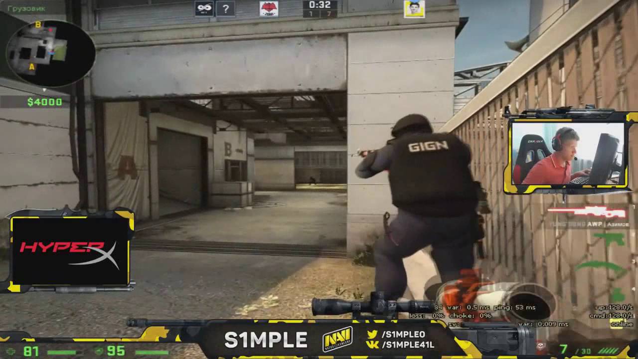 CS-GO - S1mple amazing clutch