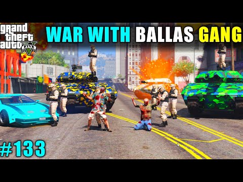 BIGGEST GANG WAR WITH BALLAS GANG | GTA V GAMEPLAY