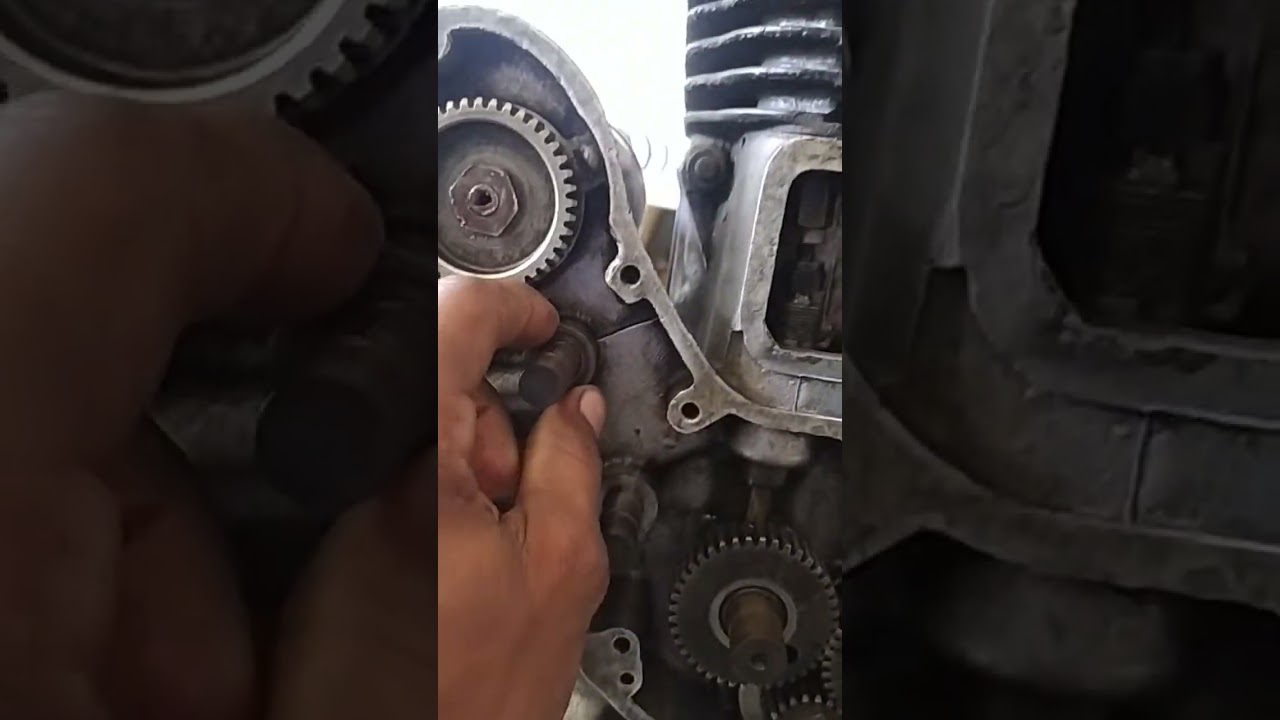 old bullet 350 timing gear setting