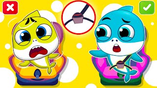 No No, I Don’t Want The Seatbelt | Safety Rules Baby Shark Kids Song