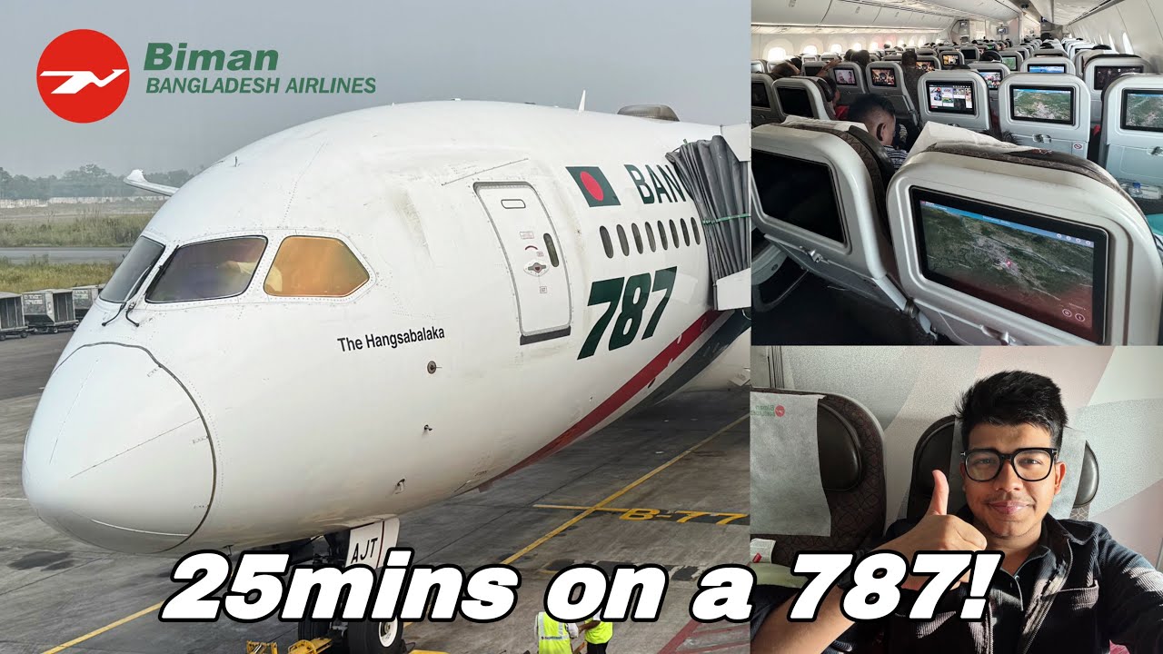ПОЛЕТ | Биман Бангладеш Эйрлайнз | Силхет (ZYL) – Дакка (DAC) | Боинг 787-8 | БГ-208