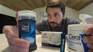 ASMR with Men's Care Products
