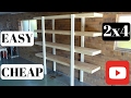 Build Garage Shelves Using Cheap Lumber