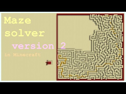 Maze solver in Minecraft version 2