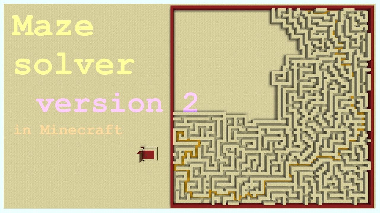 Maze solver in Minecraft version 2 - YouTube