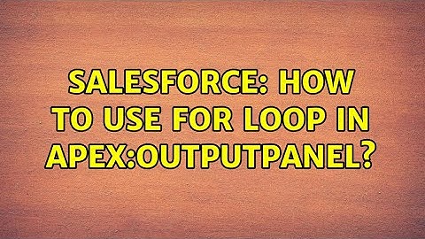 Salesforce: How to use for loop in apex:outputPanel?