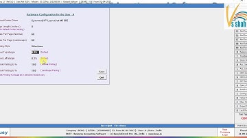 Hardware / Printer configuration in Busy