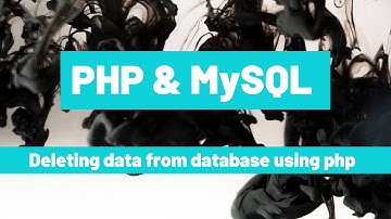 How to Delete data from database using PHP and MySQL