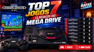 TOP 7 JOGOS de MEGA DRIVE [SEGA] 🔥🕹️ Volta aos Anos 90! @os_rafas_games