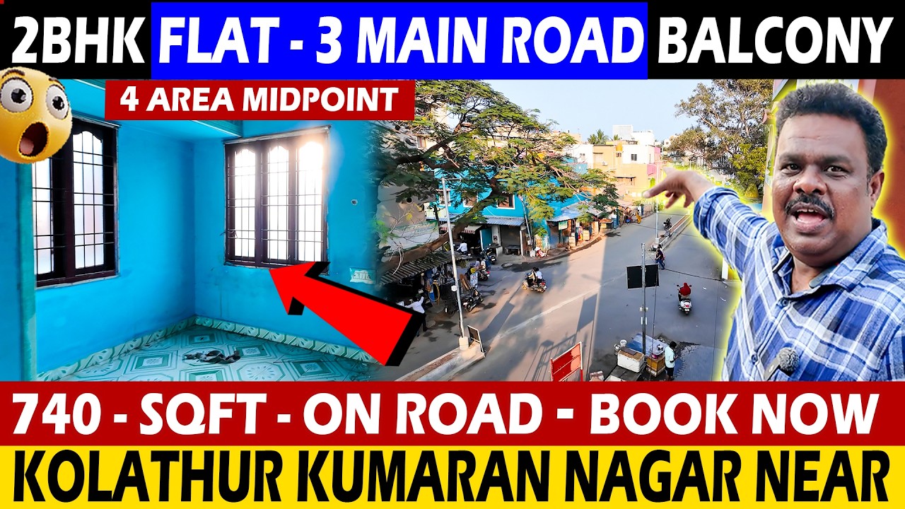 🔥வெறும்₹37 லட்சம் Romba cheap sir🤯 | கொளத்தூர் குமரன் நகர் | 2  BHK Veedu  Flats in Kolathur 🔥