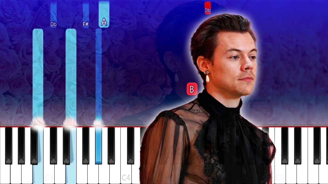 How to play - Harry Styles - Coming Up Roses (Piano Tutorial)