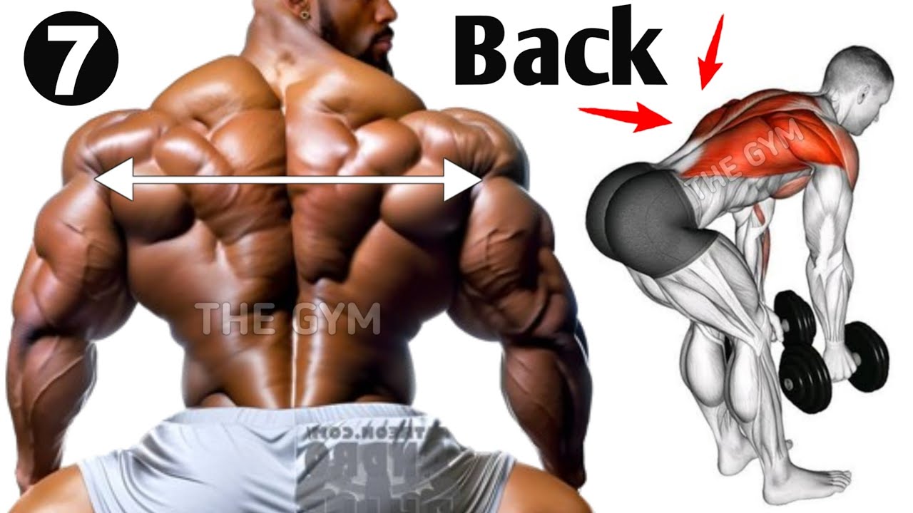 7 Muscle building back exercises ( fastest ) - YouTube