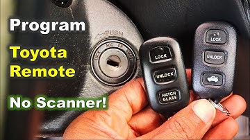 How to PROGRAM Toyota Remote Fob Yourself / Remote programming for Toyota Corolla, Camry, Sienna etc