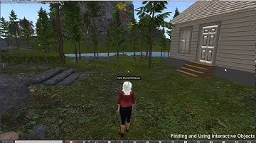 Finding and Using Interactive Objects in 3D OpenSim World