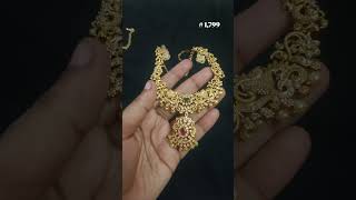 long haram set ❤️ welcome to Nitya sri jewellers 👑 free delivery available 📍