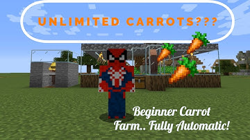 SUPER EASY Minecraft 1.15.1 Automatic Carrot Farm Tutorial.. No Redstone.