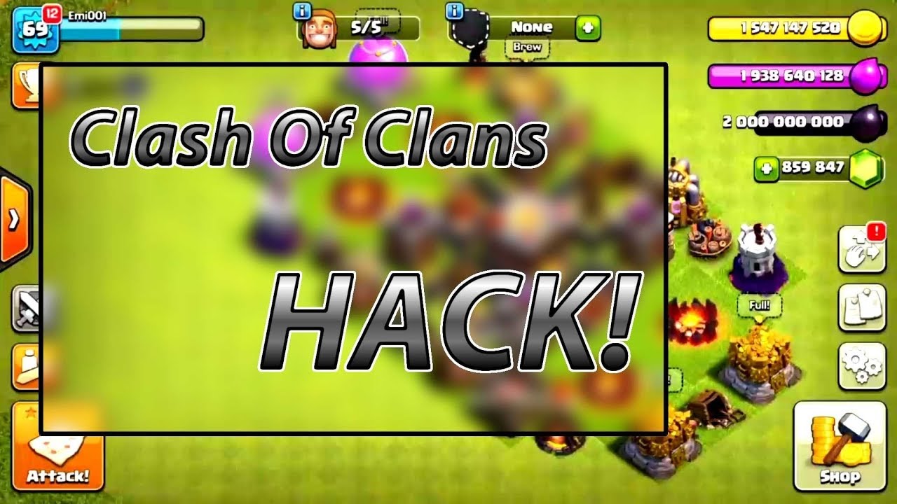 clash of clans hack money and elixir