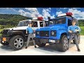 bruder police jeep and bruder polizei - police car for kids