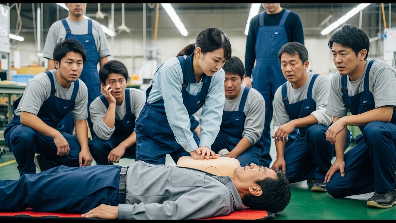 工場で倒れた老人を人工呼吸で助けたパート社員。翌日、かかってきた電話に工場が騒然…