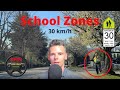 Driving through school zones 30km, Park Zones [BURNABY BC]