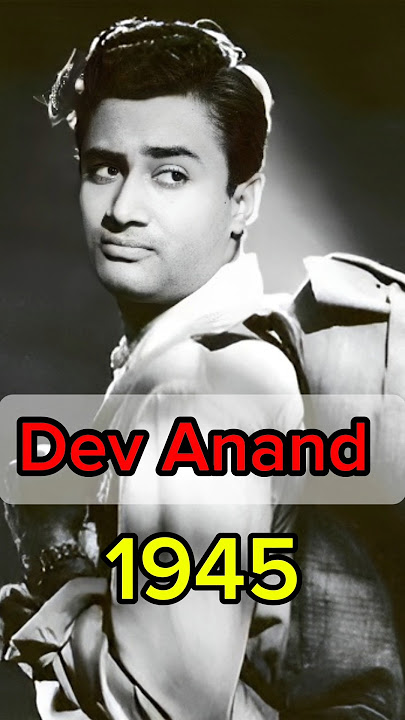 Dev Anand💯✅ (1923-2011) Age transformation #devanand #oldmemories #trend