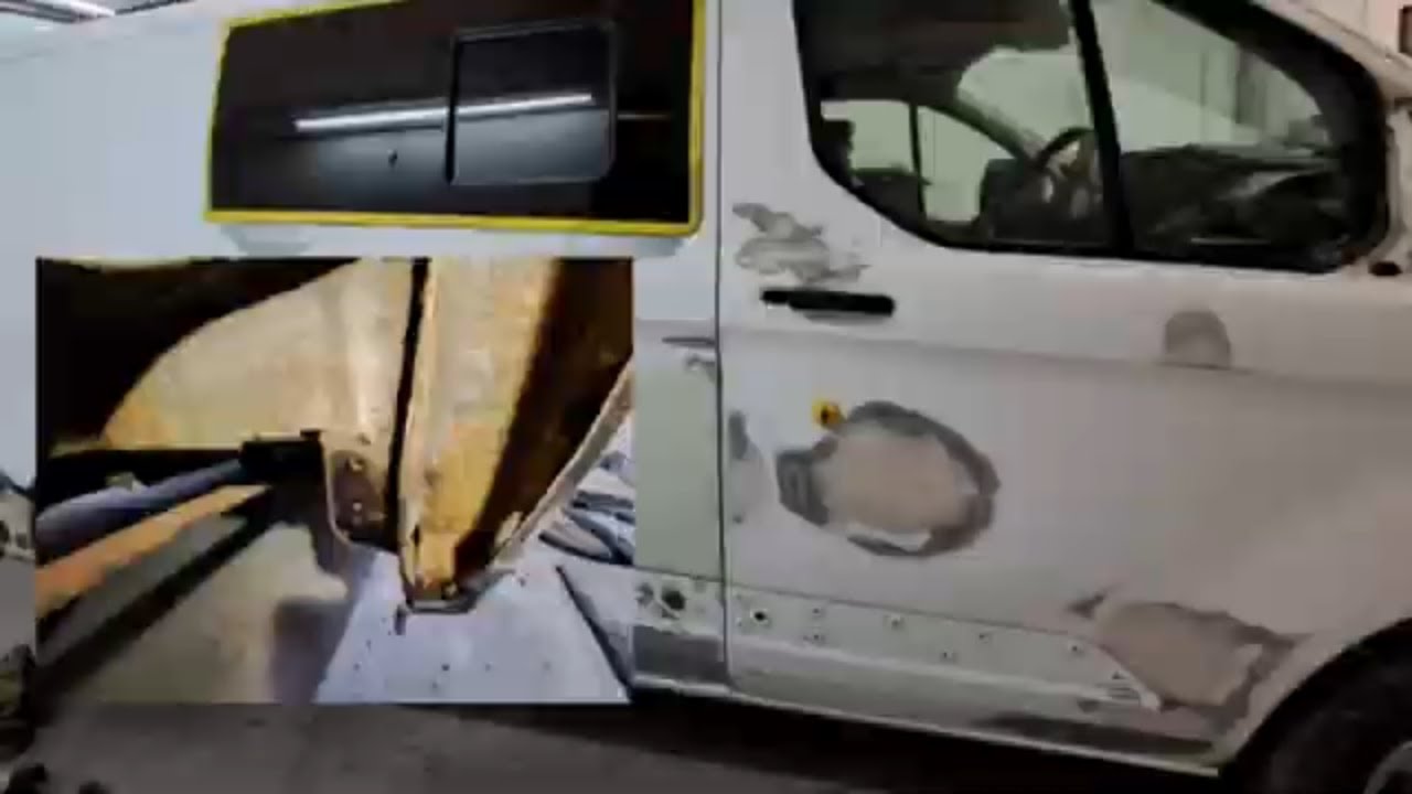 Transit Custom Rust This is why they rust so bad? Transit custom Quarter & sill rust. - YouTube