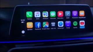 BMW G30 G11 OEM Fullscreen CARPLAY  with jailbreak Iphone www.bmwretrofit.hu