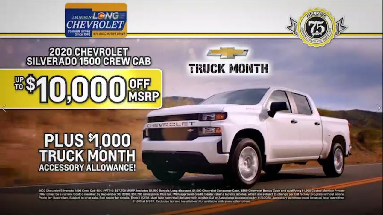 Daniels Long Chevrolet 75th Anniversary October 2020 YouTube
